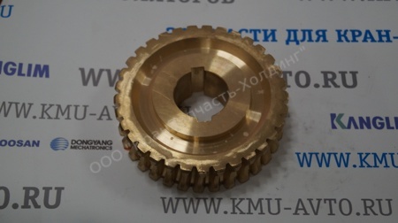 Шестерня червячная бронзовая редуктора поворота UNIC 300 (29 зубов)